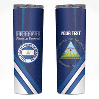 Custom Nicaragua Football Skinny Tumbler Vamos Los Pinoleros
