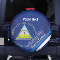 Custom Nicaragua Football Spare Tire Cover Vamos Los Pinoleros