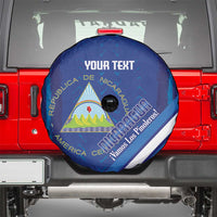 Custom Nicaragua Football Spare Tire Cover Vamos Los Pinoleros