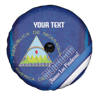Custom Nicaragua Football Spare Tire Cover Vamos Los Pinoleros