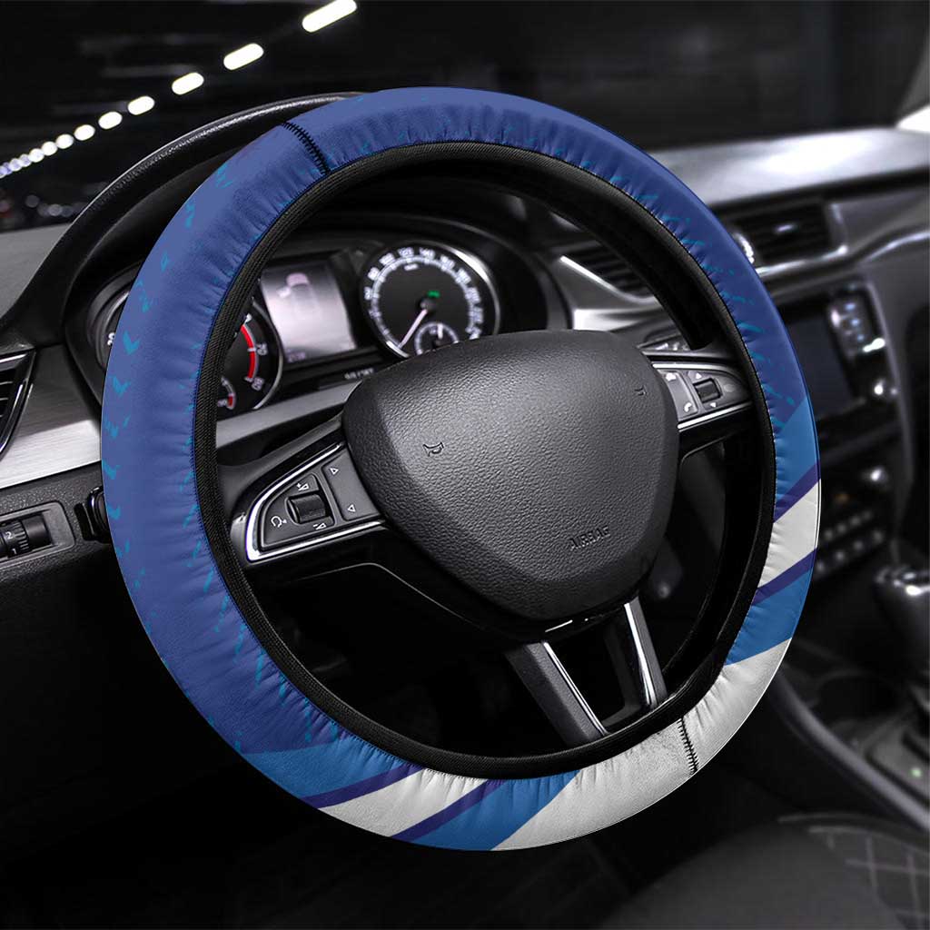 Nicaragua Football Steering Wheel Cover Vamos Los Pinoleros