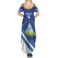 Custom Nicaragua Football Summer Maxi Dress Vamos Los Pinoleros