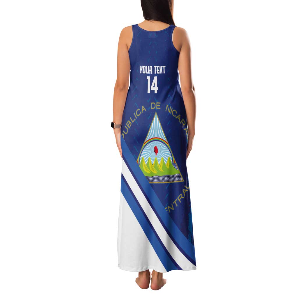 Custom Nicaragua Football Tank Maxi Dress Vamos Los Pinoleros