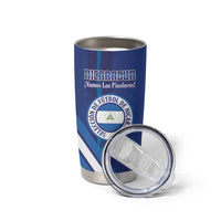 Custom Nicaragua Football Tumbler Cup Vamos Los Pinoleros