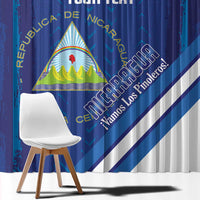 Custom Nicaragua Football Window Curtain Vamos Los Pinoleros