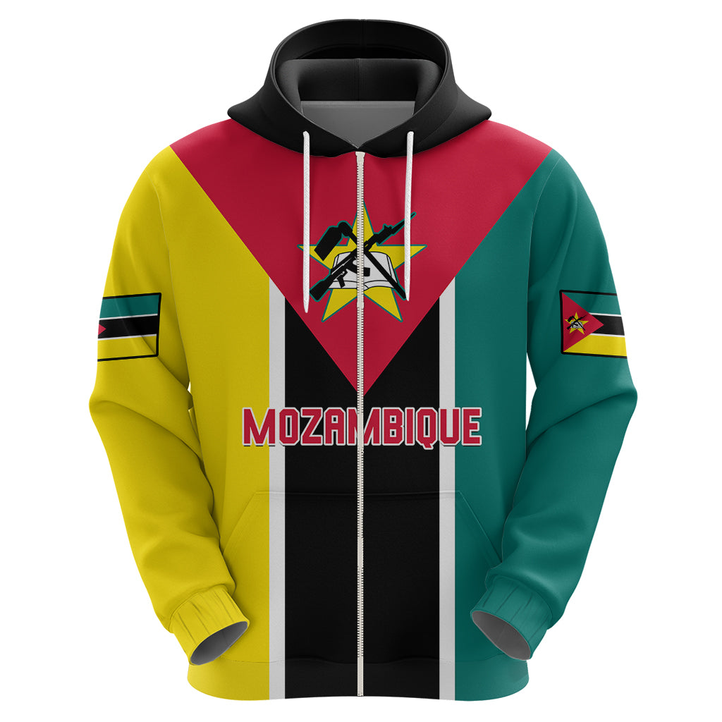 Personalised Mozambique Hoodie Muzambhiki Flag Style - Wonder Print Shop