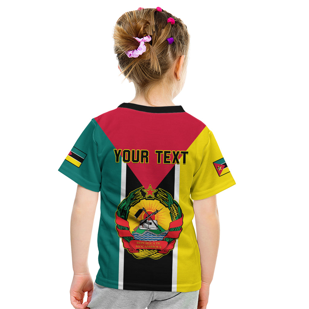 Personalised Mozambique Kid T Shirt Muzambhiki Flag Style - Wonder Print Shop