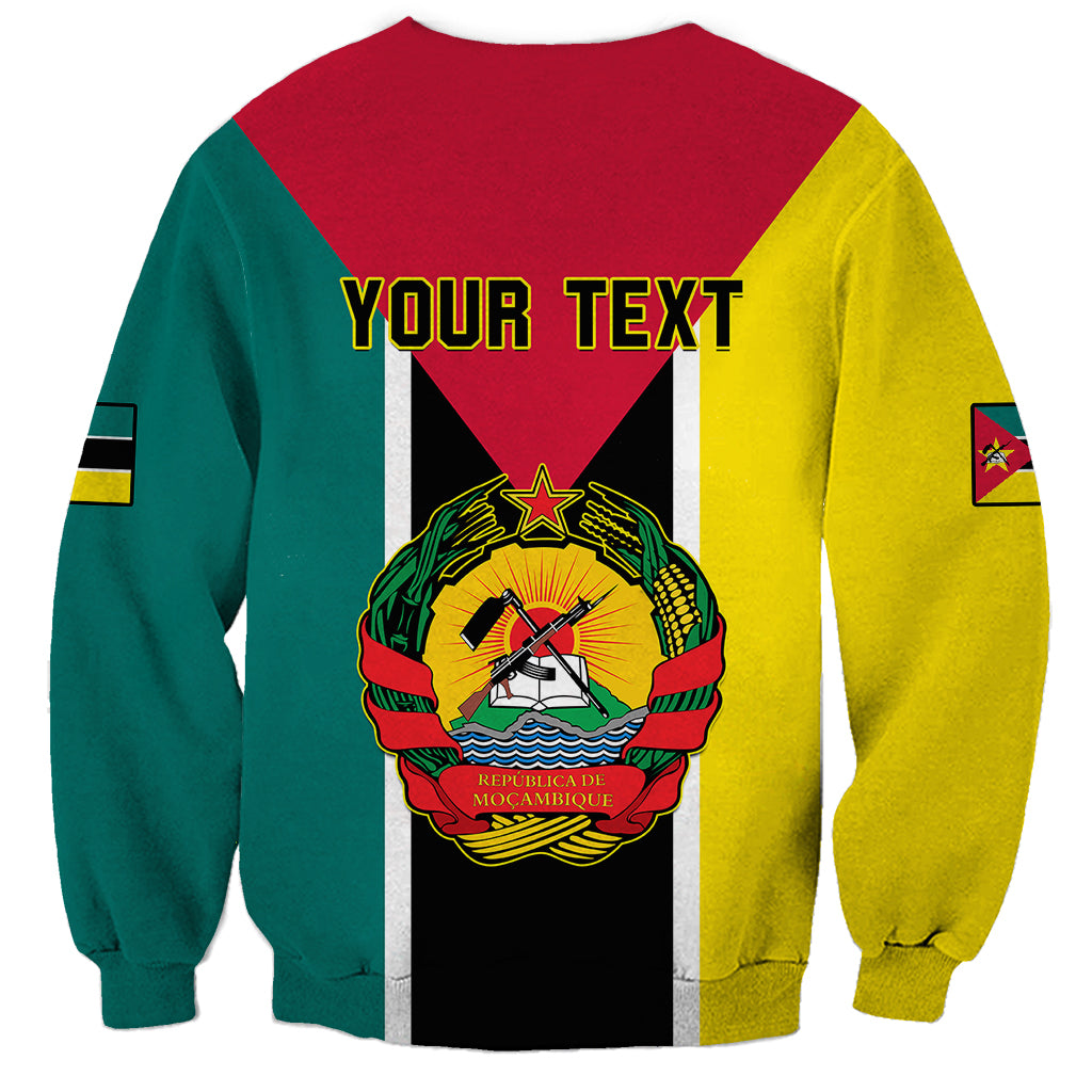 Personalised Mozambique Sweatshirt Muzambhiki Flag Style - Wonder Print Shop