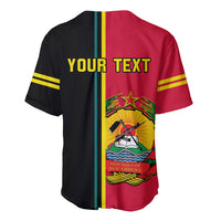 Personalised Independence Day Mozambique Baseball Jersey Muzambhiki Coat Of Arms - Wonder Print Shop