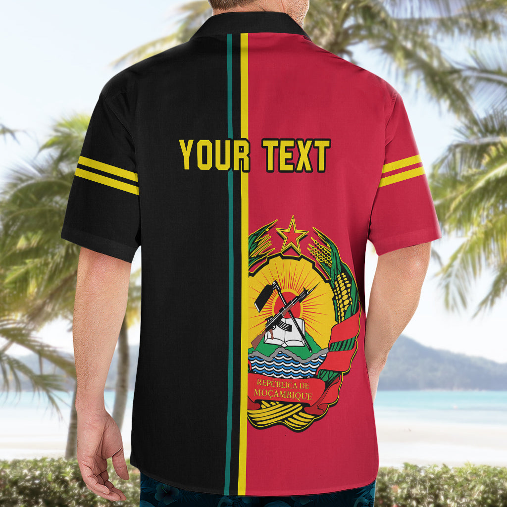 Personalised Independence Day Mozambique Hawaiian Shirt Muzambhiki Coat Of Arms - Wonder Print Shop