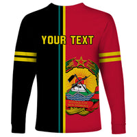 Personalised Independence Day Mozambique Long Sleeve Shirt Muzambhiki Coat Of Arms - Wonder Print Shop