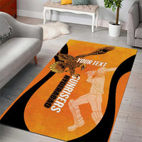 Custom Hyderabad India Cricket Area Rug Go Sunrisers Eagle