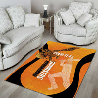 Custom Hyderabad India Cricket Area Rug Go Sunrisers Eagle