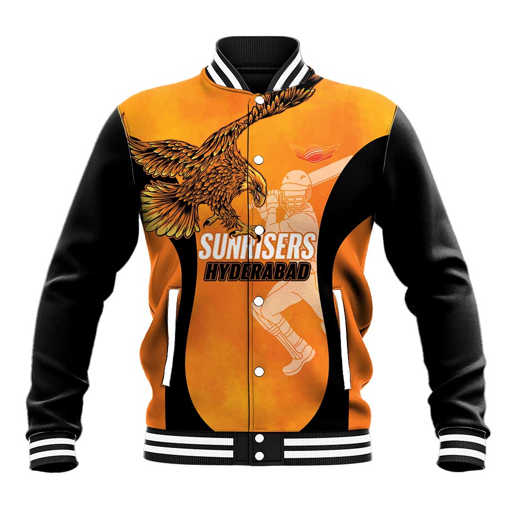 Custom Hyderabad India Cricket Baseball Jacket Go Sunrisers Eagle