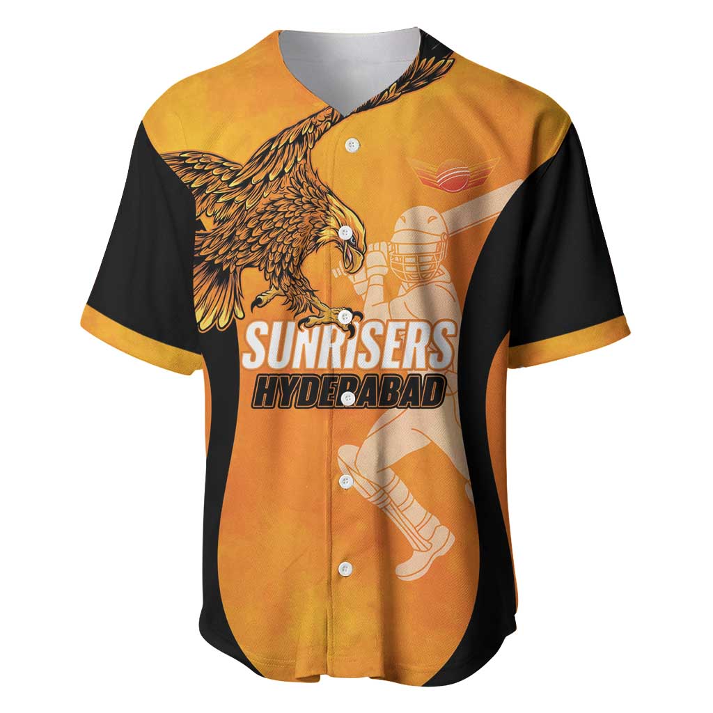 Custom Hyderabad India Cricket Baseball Jersey Go Sunrisers Eagle