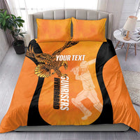 Custom Hyderabad India Cricket Bedding Set Go Sunrisers Eagle