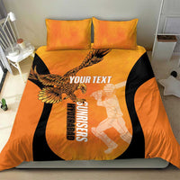 Custom Hyderabad India Cricket Bedding Set Go Sunrisers Eagle