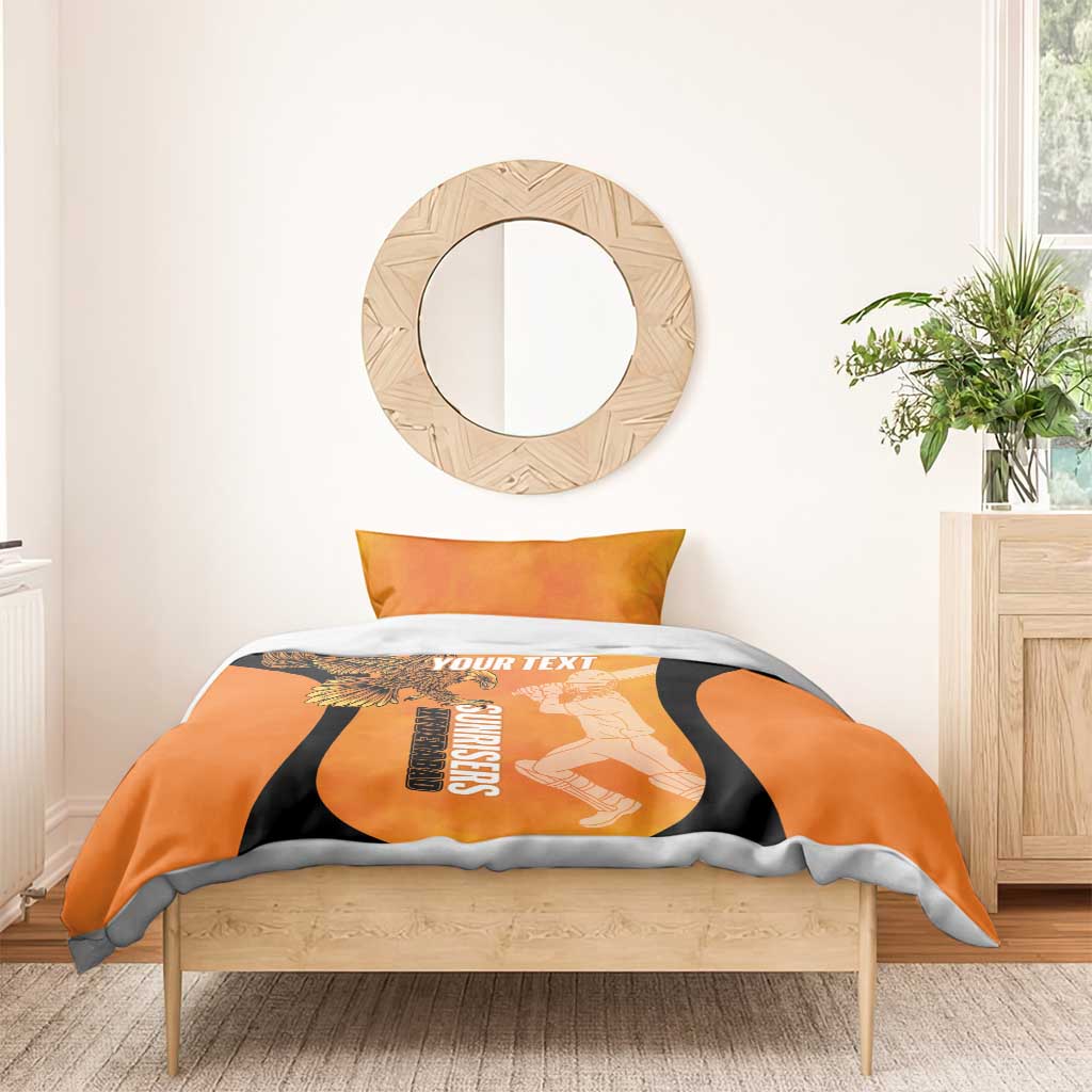 Custom Hyderabad India Cricket Bedding Set Go Sunrisers Eagle