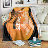 Custom Hyderabad India Cricket Blanket Go Sunrisers Eagle