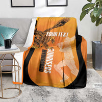 Custom Hyderabad India Cricket Blanket Go Sunrisers Eagle