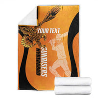 Custom Hyderabad India Cricket Blanket Go Sunrisers Eagle