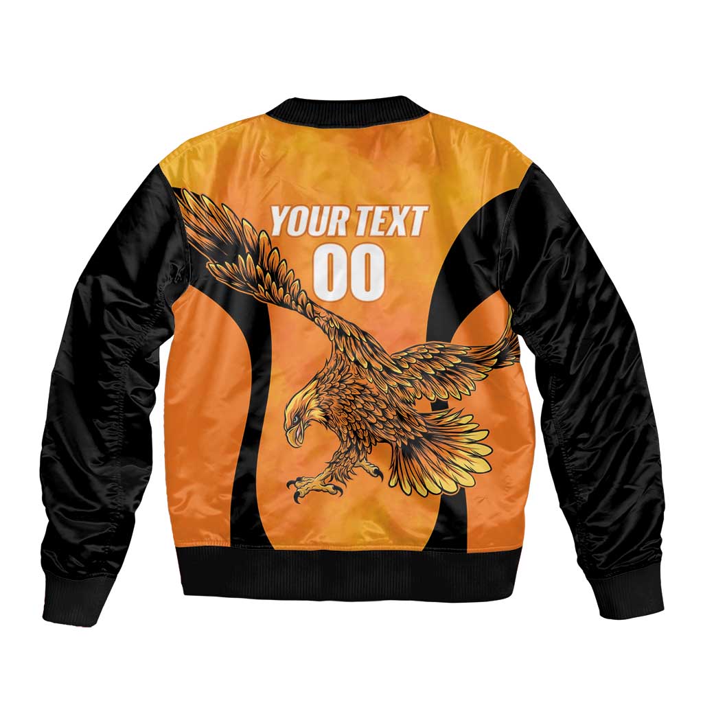 Custom Hyderabad India Cricket Bomber Jacket Go Sunrisers Eagle