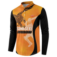 Custom Hyderabad India Cricket Button Sweatshirt Go Sunrisers Eagle