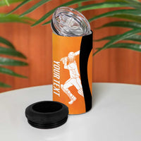 Custom Hyderabad India Cricket 4 in 1 Can Cooler Tumbler Go Sunrisers Eagle