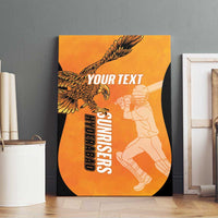 Custom Hyderabad India Cricket Canvas Wall Art Go Sunrisers Eagle