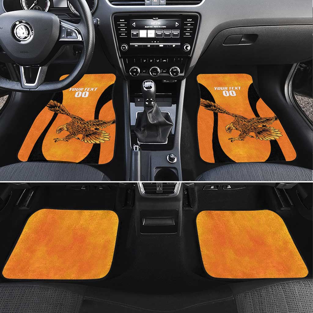 Custom Hyderabad India Cricket Car Mats Go Sunrisers Eagle