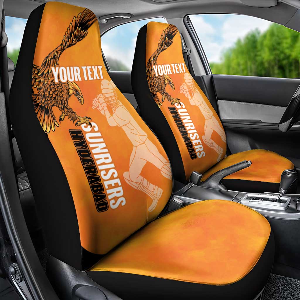 Custom Hyderabad India Cricket Car Seat Cover Go Sunrisers Eagle