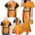 Custom Hyderabad India Cricket Family Matching Mermaid Dress and Hawaiian Shirt Go Sunrisers Eagle