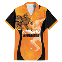 Custom Hyderabad India Cricket Family Matching Mermaid Dress and Hawaiian Shirt Go Sunrisers Eagle