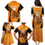 Custom Hyderabad India Cricket Family Matching Puletasi and Hawaiian Shirt Go Sunrisers Eagle