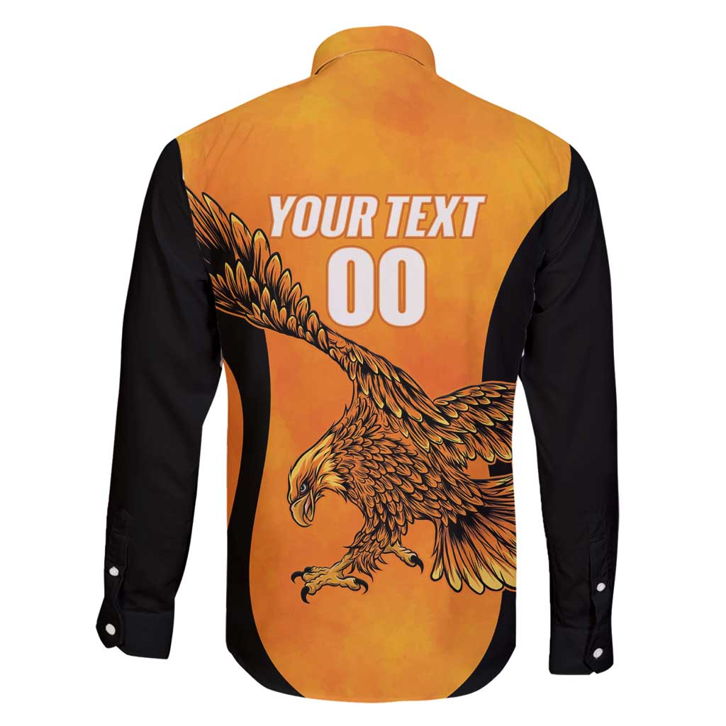 Custom Hyderabad India Cricket Family Matching Summer Maxi Dress and Hawaiian Shirt Go Sunrisers Eagle