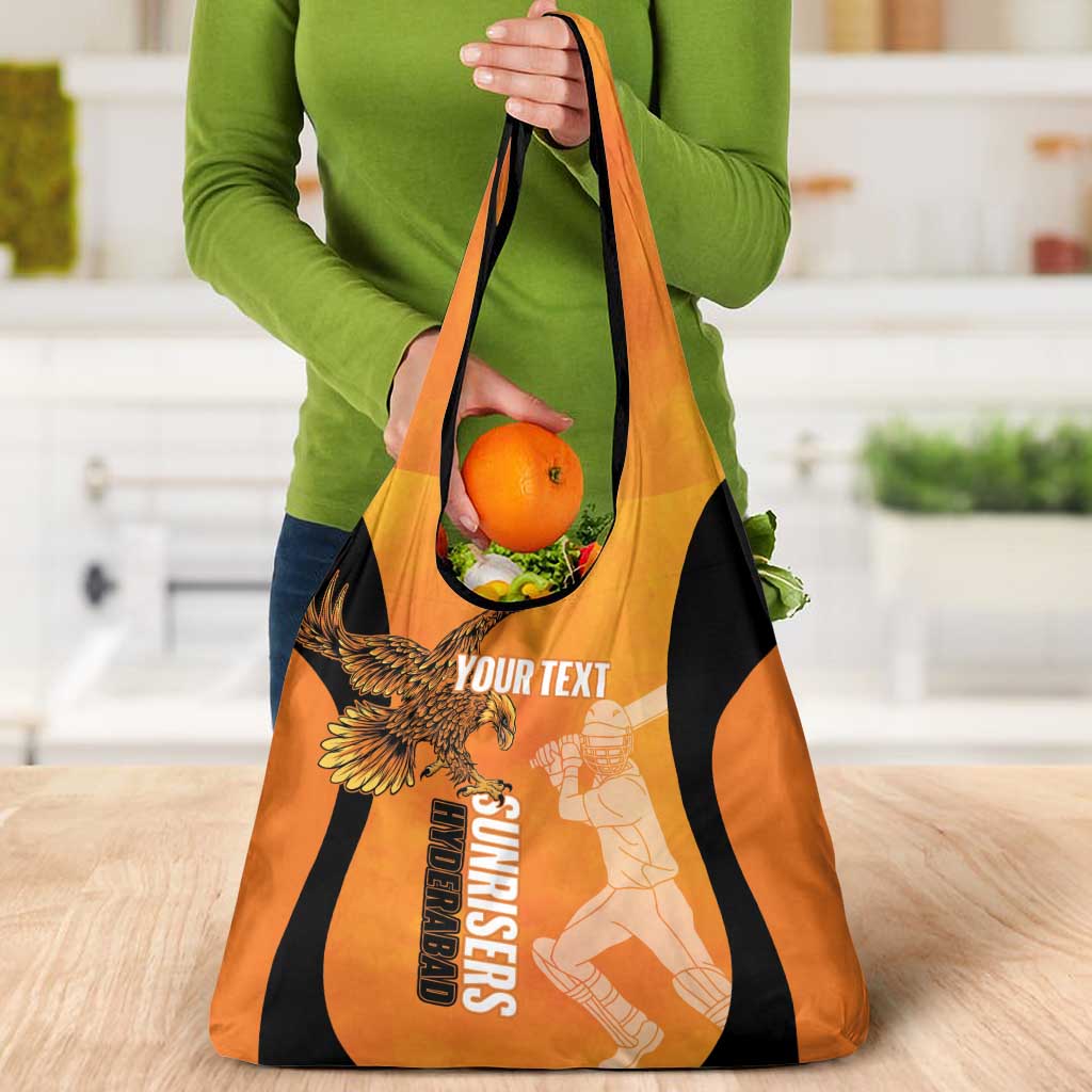 Custom Hyderabad India Cricket Grocery Bag Go Sunrisers Eagle