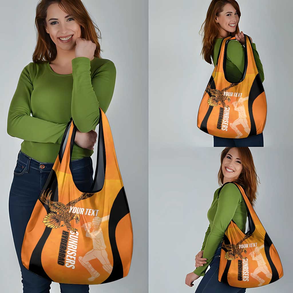 Custom Hyderabad India Cricket Grocery Bag Go Sunrisers Eagle