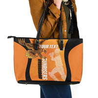Custom Hyderabad India Cricket Leather Tote Bag Go Sunrisers Eagle