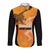 Custom Hyderabad India Cricket Long Sleeve Button Shirt Go Sunrisers Eagle