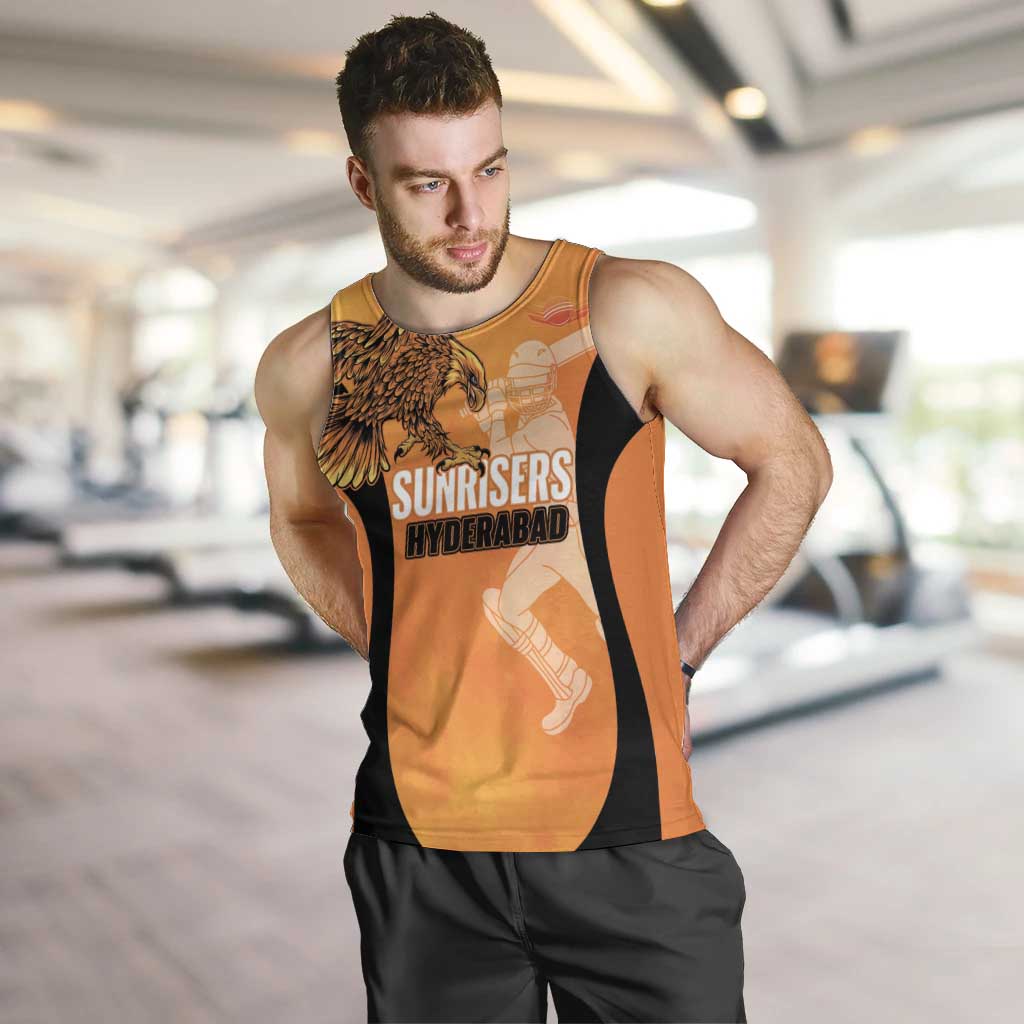 Custom Hyderabad India Cricket Men Tank Top Go Sunrisers Eagle