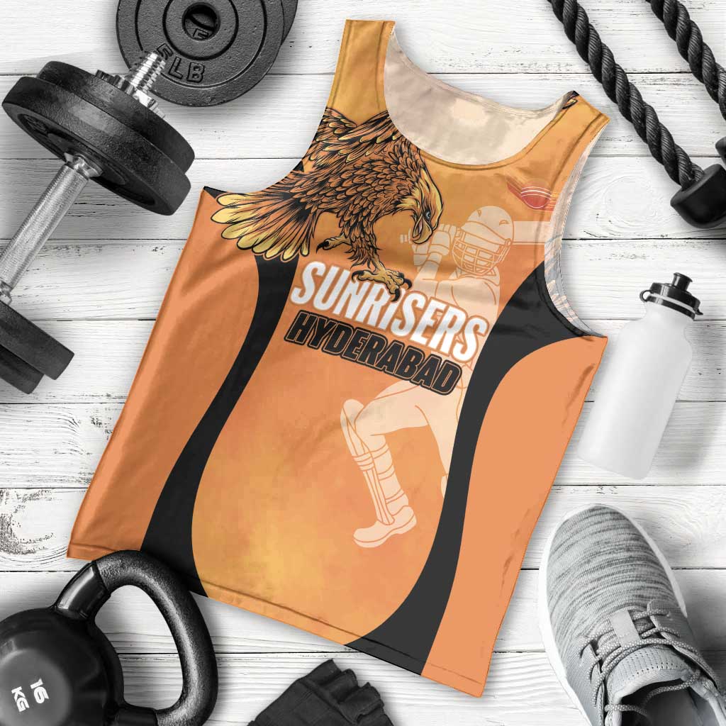 Custom Hyderabad India Cricket Men Tank Top Go Sunrisers Eagle