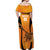 Custom Hyderabad India Cricket Off Shoulder Maxi Dress Go Sunrisers Eagle