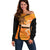 Custom Hyderabad India Cricket Off Shoulder Sweater Go Sunrisers Eagle