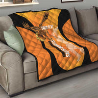Custom Hyderabad India Cricket Quilt Go Sunrisers Eagle