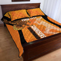 Custom Hyderabad India Cricket Quilt Bed Set Go Sunrisers Eagle