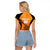 Custom Hyderabad India Cricket Raglan Cropped T Shirt Go Sunrisers Eagle