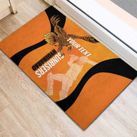 Custom Hyderabad India Cricket Rubber Doormat Go Sunrisers Eagle