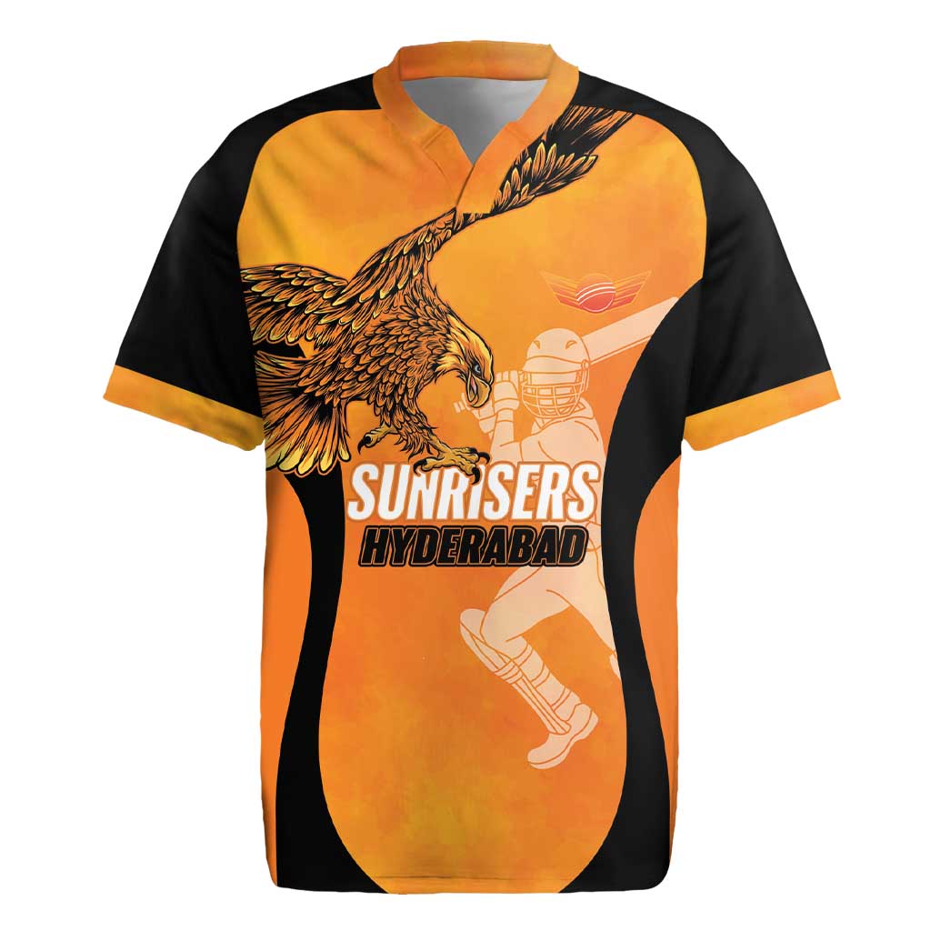Custom Hyderabad India Cricket Rugby Jersey Go Sunrisers Eagle