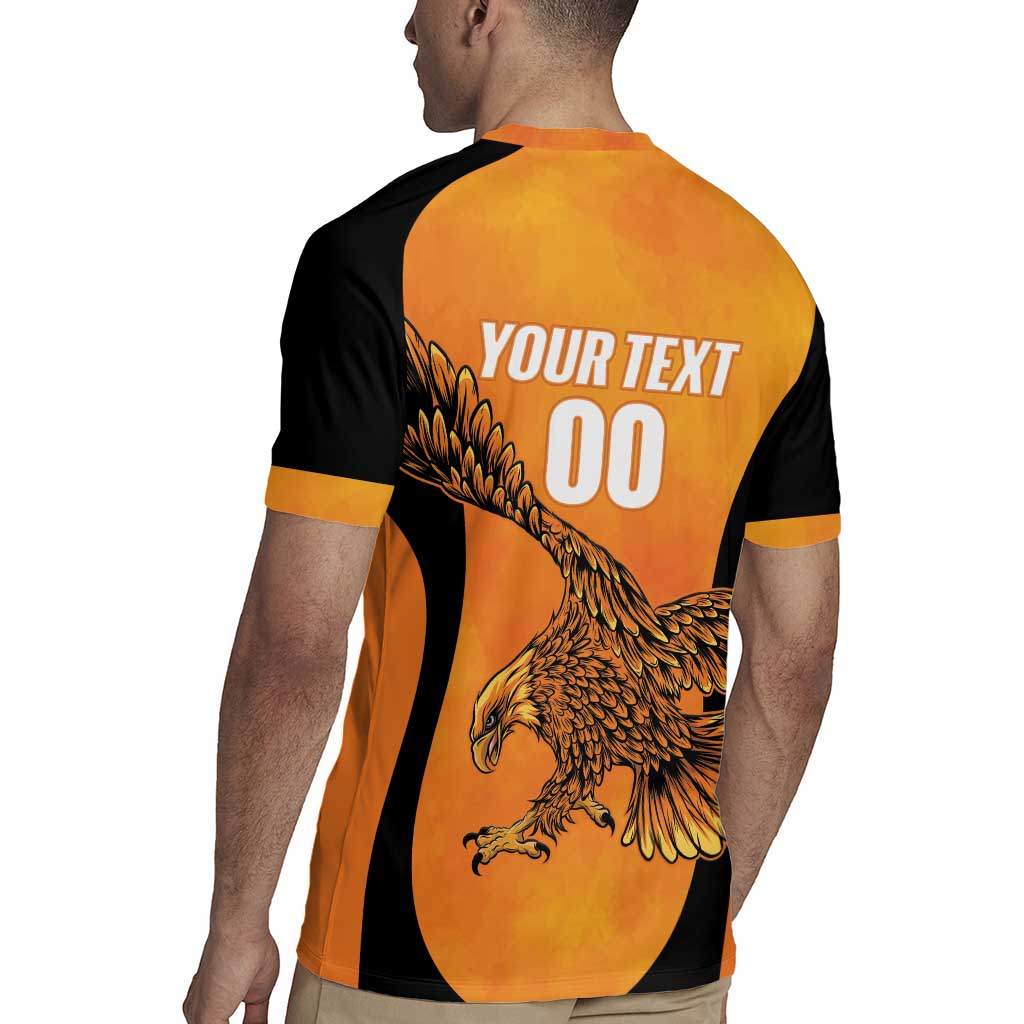 Custom Hyderabad India Cricket Rugby Jersey Go Sunrisers Eagle
