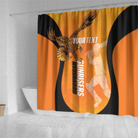 Custom Hyderabad India Cricket Shower Curtain Go Sunrisers Eagle